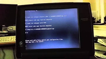 Upgrading from Windows 3.11 to Widnows 95 on the Compaq 1130T