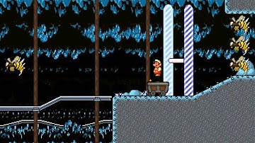 Super Mario Bros. X (SMBX) custom level - Frozen Mines
