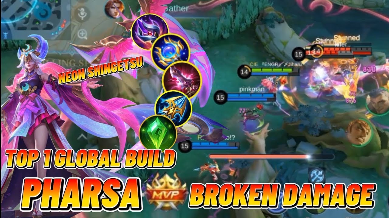 EPIC COMEBACK - TOP 1 GLOBAL Pharsa Build and Ultimate Tigreal Synergy ~ MLBB