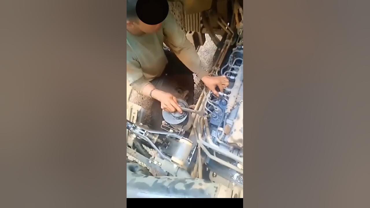 faw 375 trouble shot airlock fuel filter ad bleadding fuel line YouTube