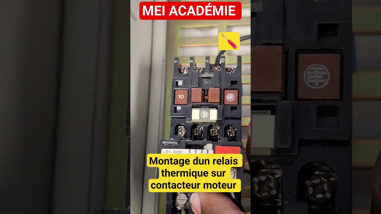Mounting A Thermal Relay On Motor Contactor