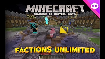 Factions Unlimited Leet Server! Minecraft MCPE & Win10 Edition (Windows 10