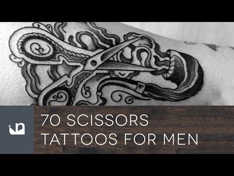 Engraving Open Scissors Tattoo Design – Tattoos Wizard Designs