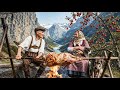Happy Old Age Of An Elderly Couple in an Alpine Village | Swiss Mountain Villagers
