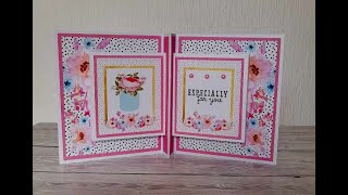 Card Creators Plus  Double Panel Pop Up Card  with Stephanie