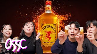 Koreans React To Fireball Whisky For The First Time | 𝙊𝙎𝙎𝘾