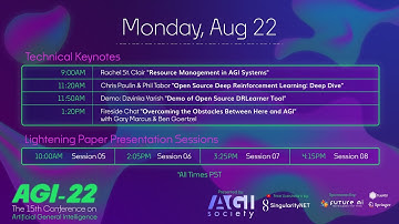 AGI-22 Day 4 | Technical Keynotes, Paper Presentations & Panels