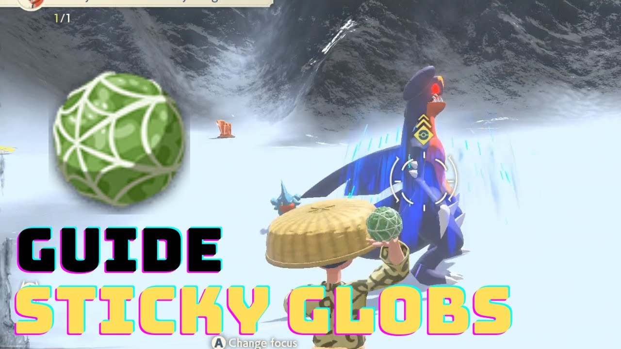 How Where To Get Sticky Glob Recipe Pokemon Legends Arceus Sticky Glob Guide Youtube