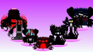 Sprunki OC Numberblocks vs Uncannyblocks Band Different 1B - 10B - 100B -   1T