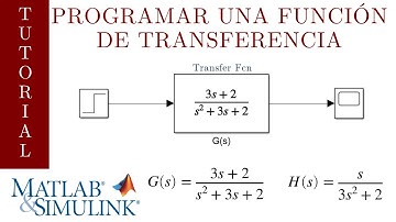 Simular Función de Transferencia | 2 Matlab-Simulink | Transfer Fcn