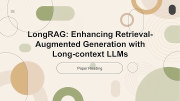 [2024 Best AI Paper] LongRAG: Enhancing Retrieval-Augmented Generation with Long-context LLMs