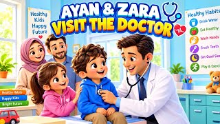 Information Doctor Checkup 🩺 & Good Habits | English Speaking Practice | Kids Animated Story. Guide
