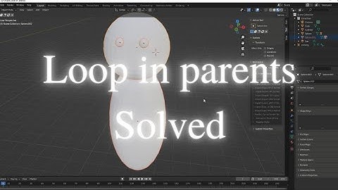 loop in parents in blender solved