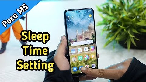 Auto screen lock time Setting in Poco M5 , Poco M5 sleep time setting enable kaise karen