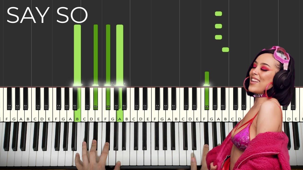 Doja Cat - Say So (Piano Tutorial Lesson) - YouTube