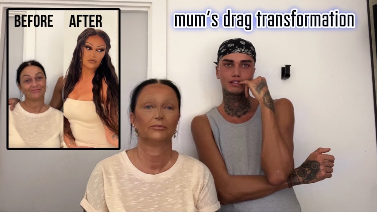 putting my Mum in drag… - YouTube