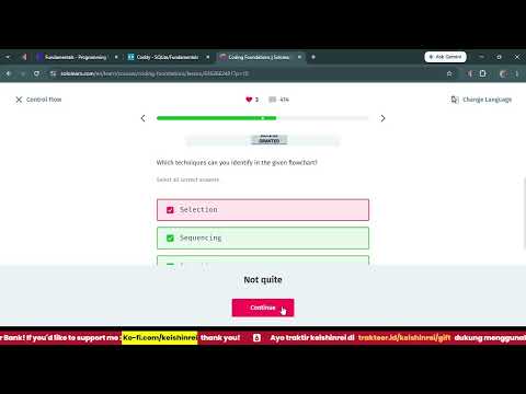 SOLOLEARN (Coding Foundations) - Control Flow - (Lesson) Control Flow