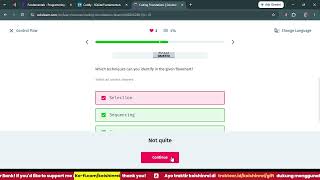 SOLOLEARN (Coding Foundations) - Control Flow - (Lesson) Control Flow