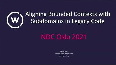 Aligning Bounded Contexts with Subdomains in Legacy Code - Mufrid Krilic. -NDC Oslo 2021