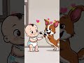 Funny Dancing Baby &amp; Dog 😂 | Cute Baby Dance with Puppy | Viral Funny Animation
