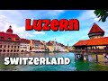 Walking In Lucerne Switzerland 4K City Walk Tour 