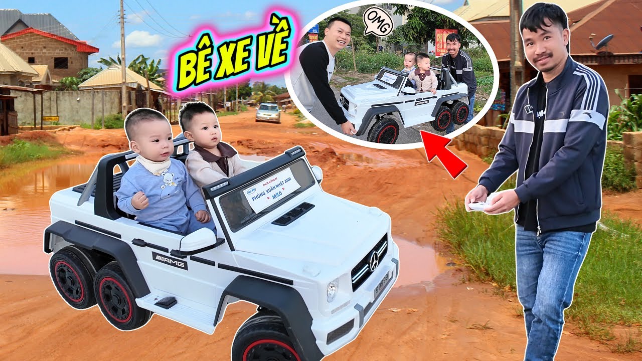 Chú Phương Hữu Dưỡng Chơi Ô Tô Điều Khiển Đưa MiLo Và Gấu Vượt Qua Mọi Địa Hình Cái Kết Bê Xe Về