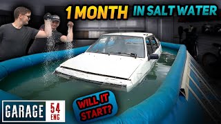 One month submerged in salt water - what will happen to a car?