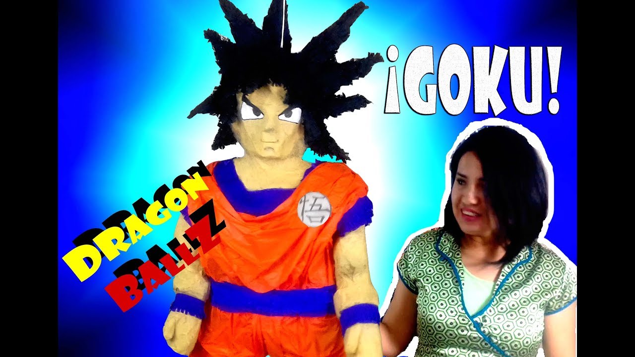 Piñata GOKU, how to make a PINATA GOKU - YouTube