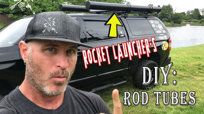 How To Make A Fishing Rod Holder for Under $50 and Secure It To Your Roof  Rack 