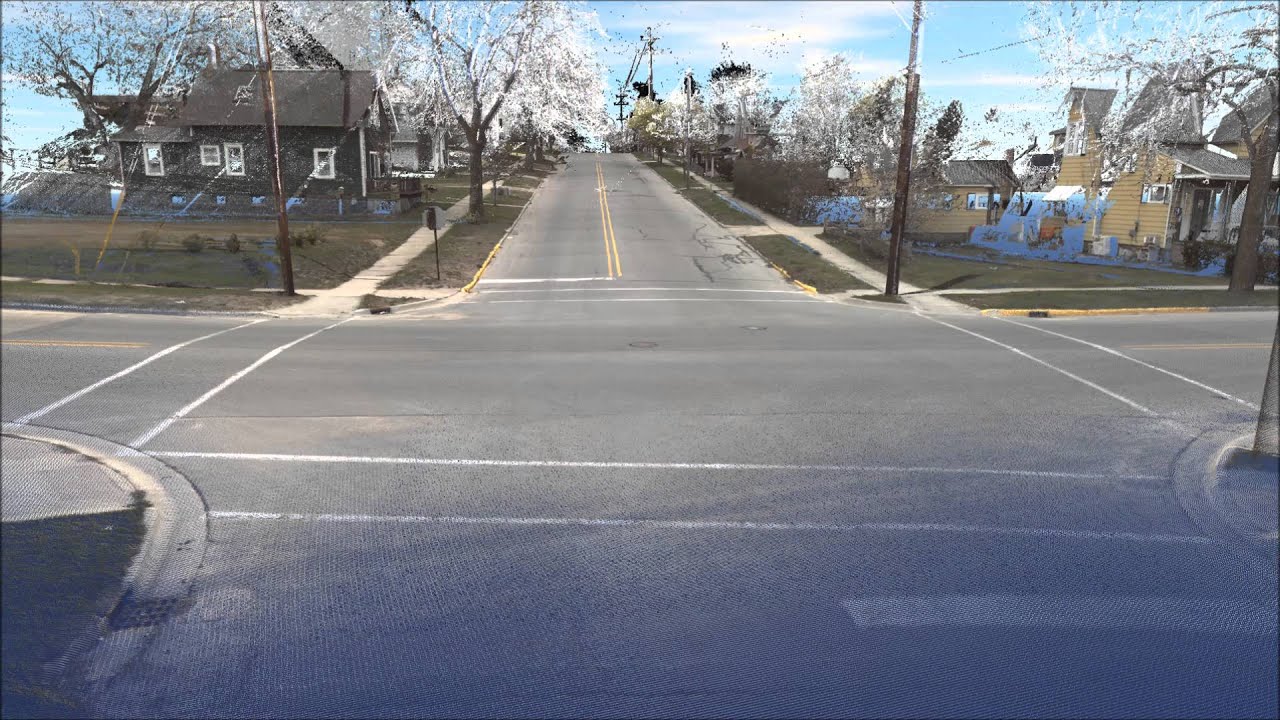 Mobile Mapping-LiDAR: Local Street RGB Colored Point Cloud