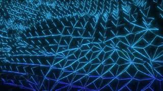 Geometric Wave Blue 4K Animated Motion Background Wallpaper Screensaver
