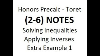 HP (2-6) Notes - App Inv - Extra Ex 1