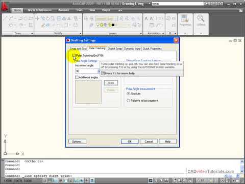 AutoCAD Explained - Using Polar Tracking and Polar Snap
