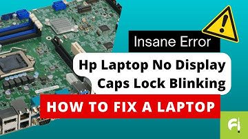 Hp Laptop No Display Caps Lock Blinking (FIXED) BIOS Recovery Reinstall with USB #techsavvy
