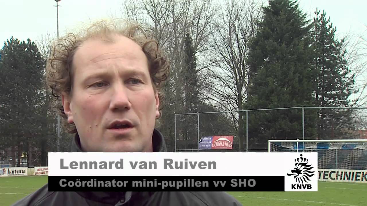 KNVB-oefenvorm Mini-pupillen Startvorm met 2,3 of 4 tikkers