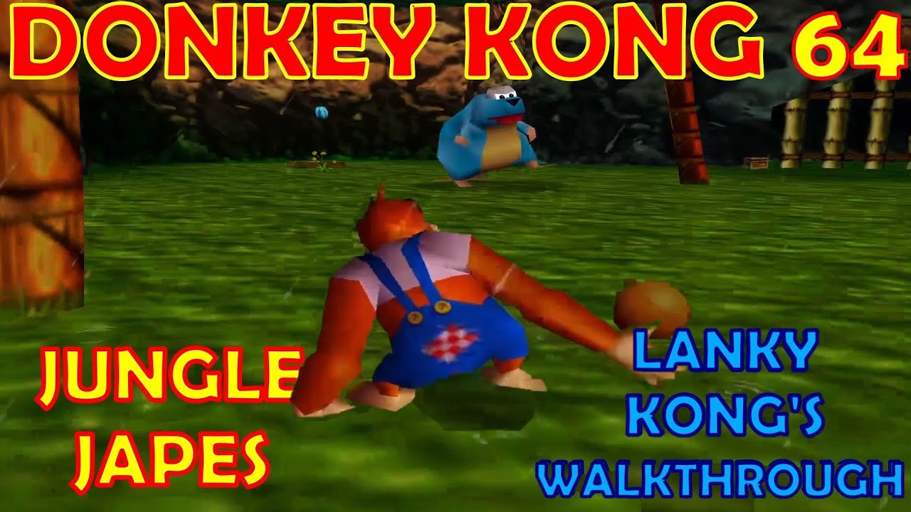 Donkey Kong 64 Jungle Japes Lanky Kong s Walkthrough Intro YouTube donkey-kong-64-jungle-japes-lanky-kong-s-walkthrough-intro-youtube