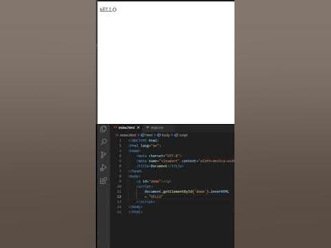 InnerHTML Or ID Selector || Javascript || #coding #js #javascript #html ...