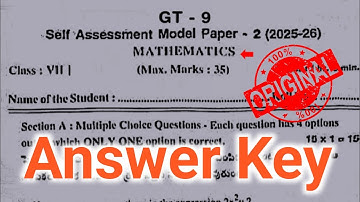 💯7th class maths Fa-2 question paper 2025|Ap 7th mathematics self assessment model paper 2 exam 2025