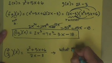 multiplying and dividing functions