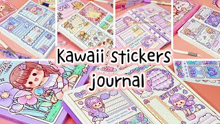stickers journaling cute kawaii sticker Immersive ASMR bullet journal | Compilation Ep.14