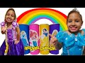 CAROL FINGE BRINCAR DE PRINCESA | KIDS PRETEND PLAY A PRINCESS WITH MAGIC CHIPS الشبس السحري !!