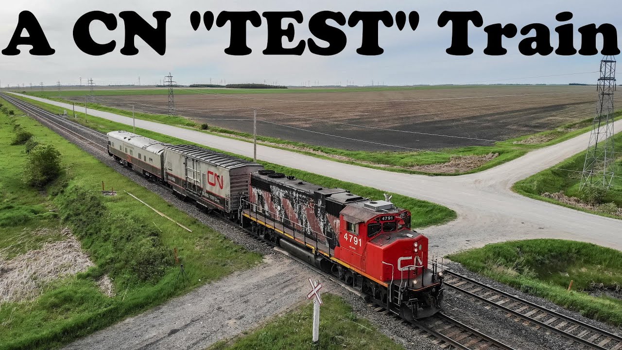 A CN TEST Train Leaving Winnipeg YouTube