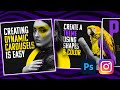 New Course Update - Seamless Instagram Carousel Post in Adobe Photoshop