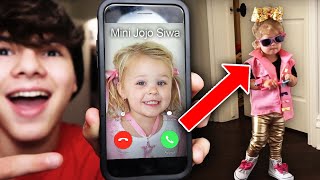 CALLING THE REAL MINI JOJO SIWA!! (OMG SHE CAME TO MY HOUSE) screenshot 4
