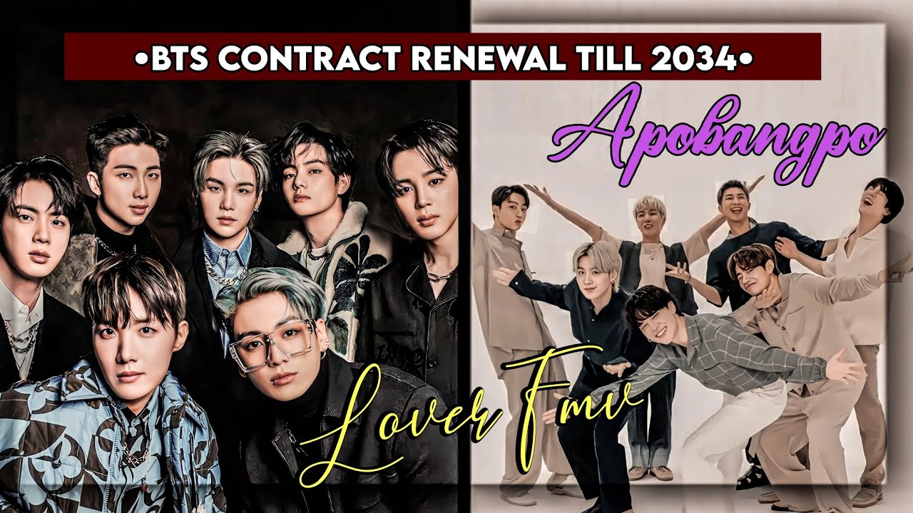 Lover Fmv: Bts Fmv (BTS contract renews till 2034) - YouTube