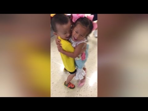 Toddler Friends From Chinese Orphanage Have Sweetest Reunion At Texas Airport