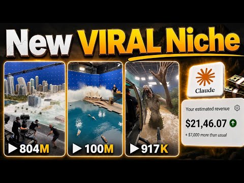 Create Hollywood Behind the Scenes Videos With AI | New Niche
