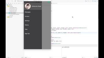 Create a sidebar for iOS in Swift 4 & Xcode 9