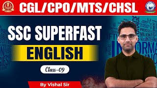 SSC CGL/CHSL 2024 | SSC Superfast Series | English Previous Year Question (Class 9) by Vishal Sir