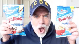 TWINKIE VS DING DONG POPCORN!
